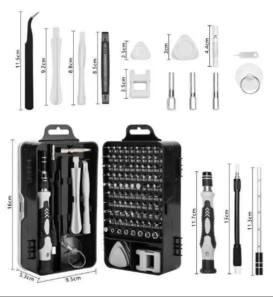 Kit Destornillador Celular iPhone Mac Samsung Tablet Iman - Imagen 2