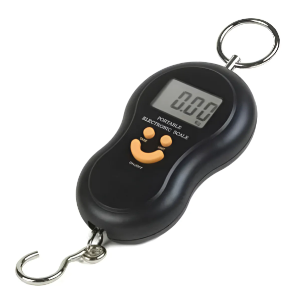 Balanza Viaje Pesca 50 Kg Digital Valijas Colgar Portátil !! Color Negro